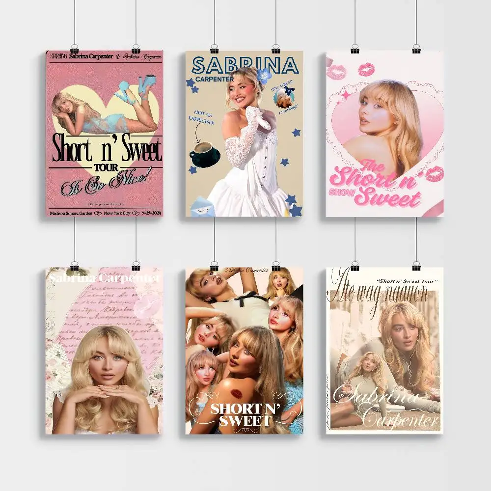 

Singer S-Sabrina Carpenter Good Quality Prints And Posters Vintage Room Home Bar Cafe Decor Aesthetic Art Wall Painting