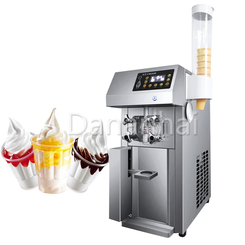 Mini Frozen Yogurt Maker For Households And Coffee Shops Using Small Soft Ice Cream Machines