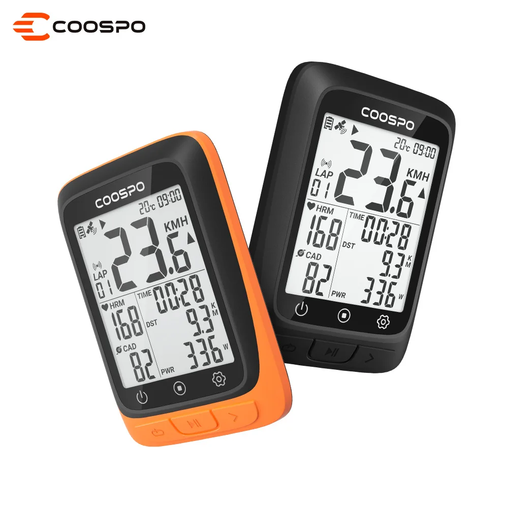 Bicycle Computer CooSpo BC107 IP67 2.3 INCH Ble5.0 Sync To Stra Ant+ Sensors Wireless Light Bicycle MTB Speedometer
