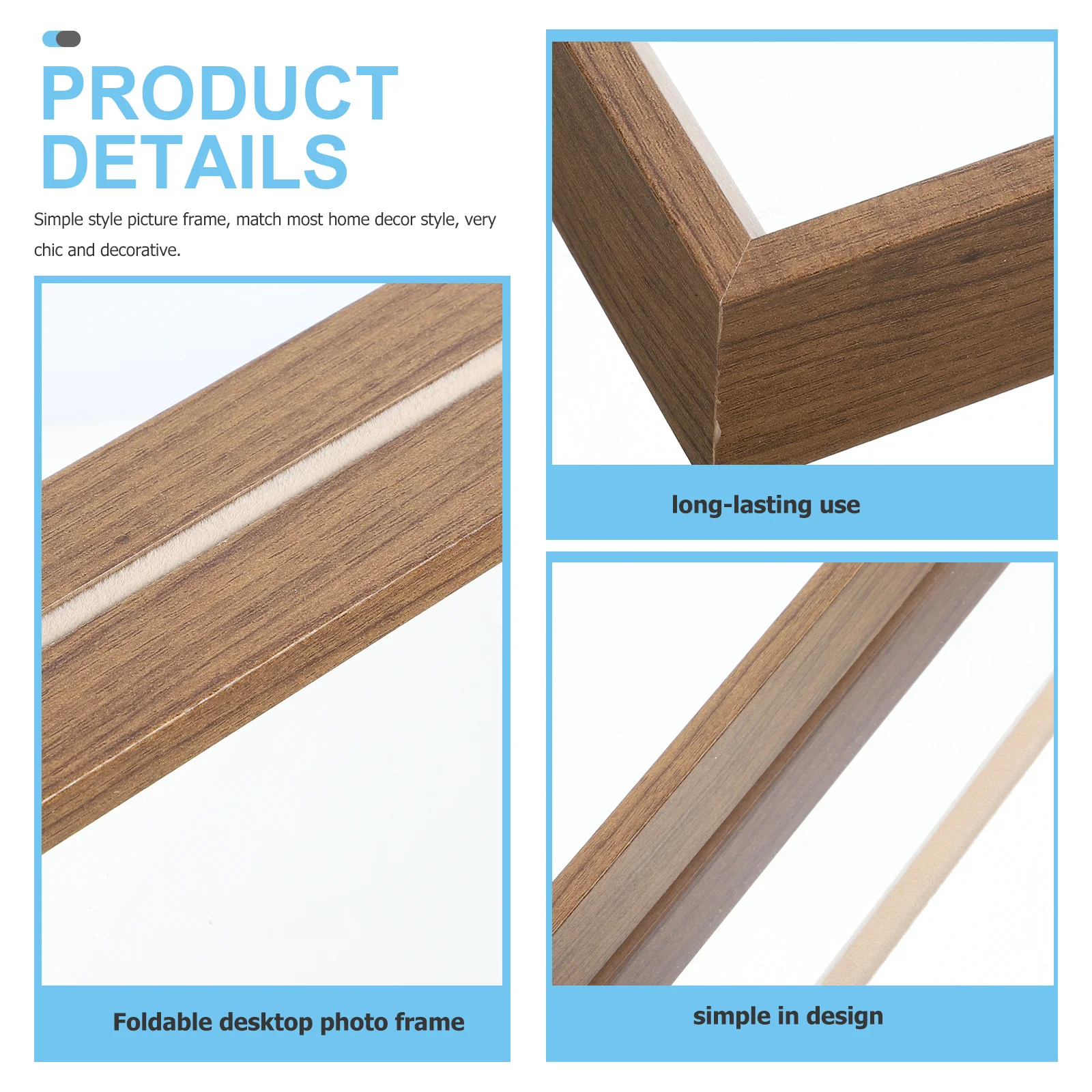 

Double Side Picture Floating Photo Frame For Home Office Display Sturdy Canvas Holder Desktop Decor Frame