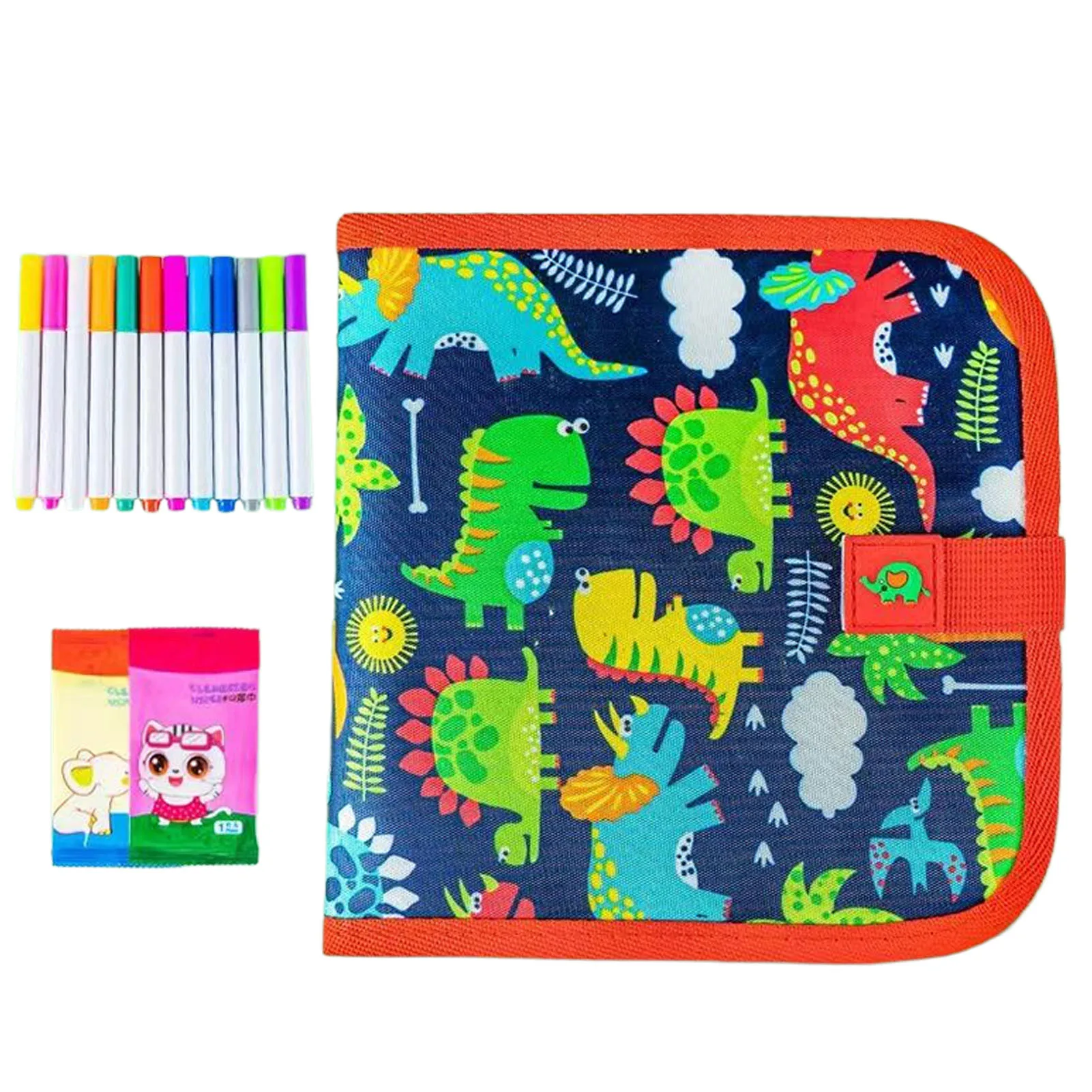 Reusable Drawing Pads with 12 Watercolor Pens Erasable Doodle Book for KidsToddlers Toys Writing Painting Set Preschool Toy
