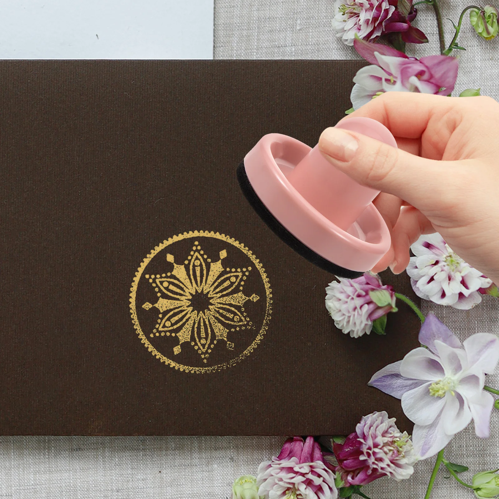 Reusable Stamping Block Pressing Tool for DIY Card Making Craft Stamping Tool Handmade Seal Stamp Block Precision Press