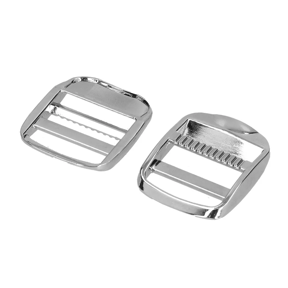 10pcs Adjustable Zinc Alloy Ladder Lock Buckle Heavy Duty 0.98 Inch Release Buckle Shining Finish Adjustable Buckle For Sewing