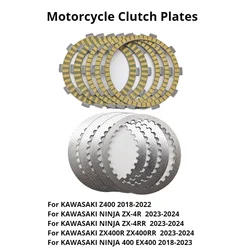 For KAWASAKI Ninja 400 EX400 ZX4R ZX4RR Z400 ZX-4R ZX-4RR 2018-2024 Ninja400 Motorcycle Clutch Friction Plates Steel Plates