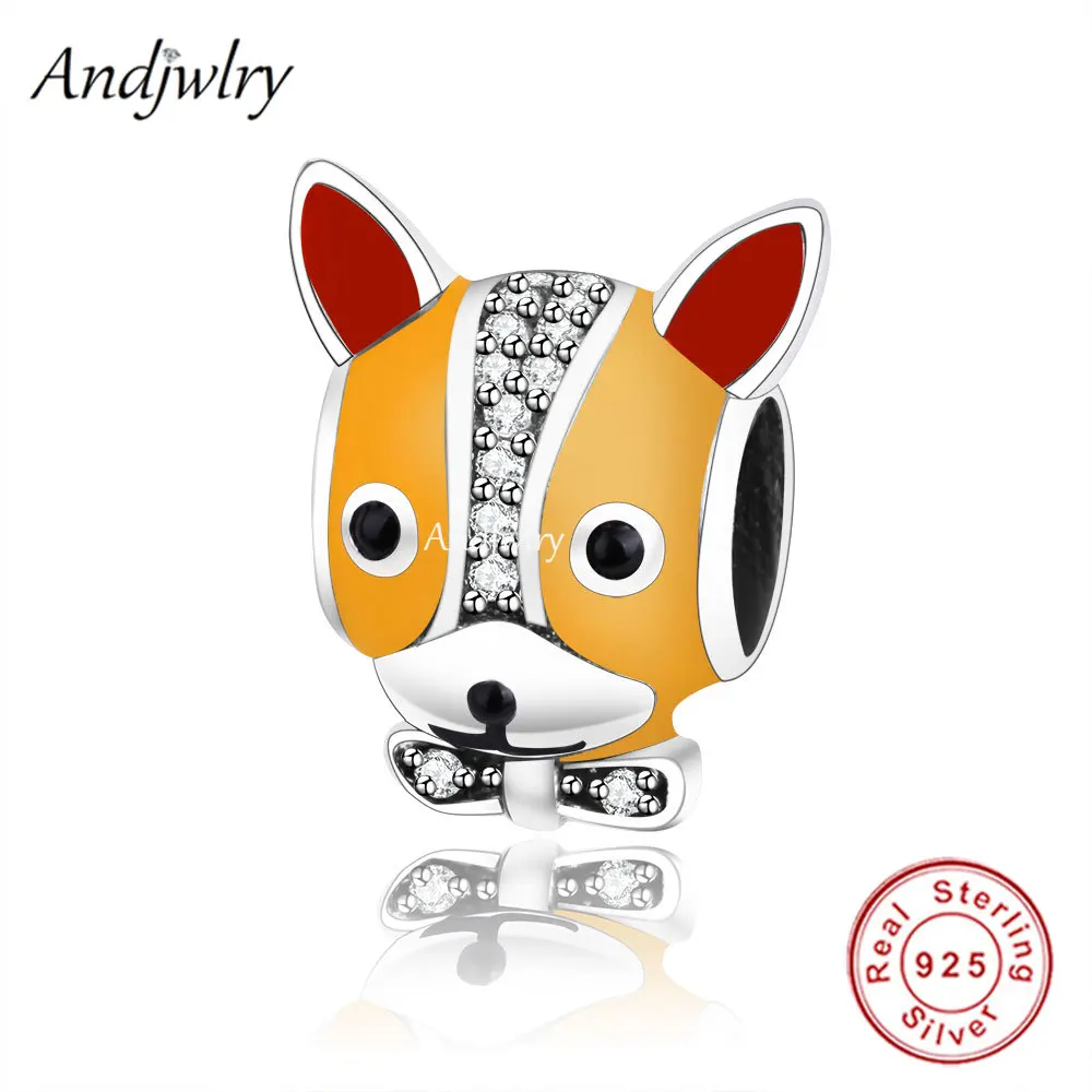 Fit bracciale Animals Series Charms argento 925 originale cani e gatti ciondola Charm Bead Pendant Bangle collana gioielli Berloque