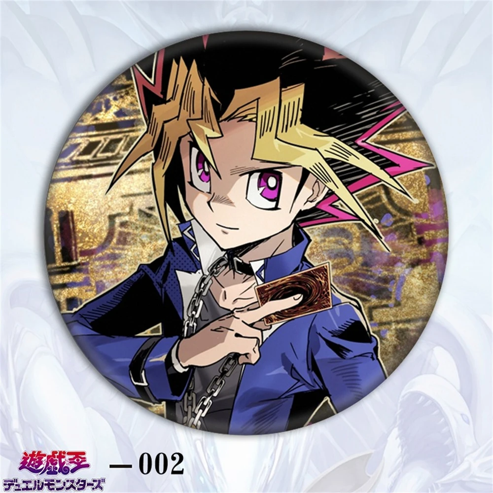 58 مللي متر أنيمي مبارزة الوحوش Mutou Yūgi ATEM تأثيري حلي شارة دبوس SPTE صفيح بروش الدعامة جيلف