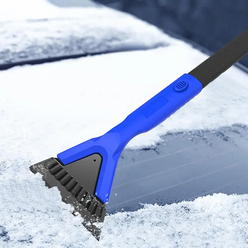 Ice Scraper Snow Brush Winter Removable Snow Scraper Brush Snow Removal Tool With 360 Degree Rotating Head For Cars RVs Trucks