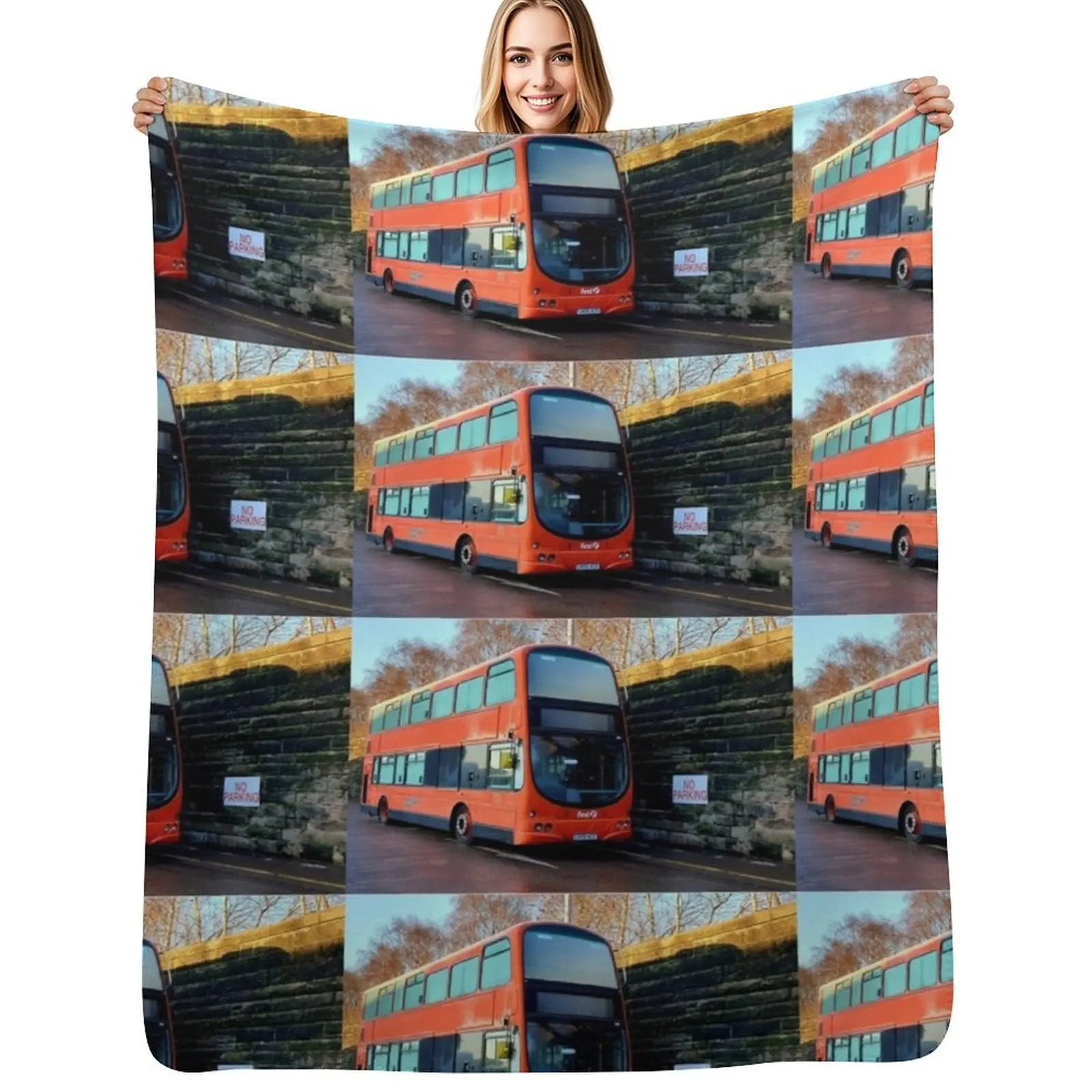 

Bus Throw Blanket Hairy for babies Furrys Kid'S Blankets