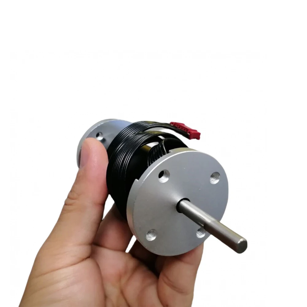 28mm Coreless Brushless DC Motor 24V Dual Shaft, 5mm Precision Peristaltic Pump Motor with 8-Pin Wire for Medical/Lab