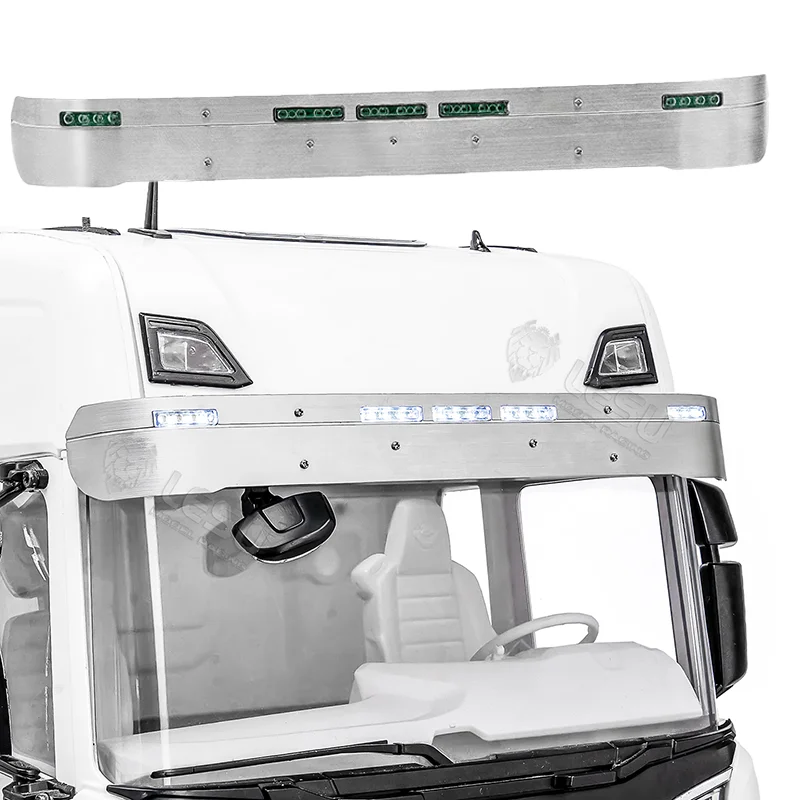 

LESU RC Truck Metal Sun Visor Light Spotlight for 1/14 Tamiya SCANIA 770S 56368 56371 56368 Car Accessories