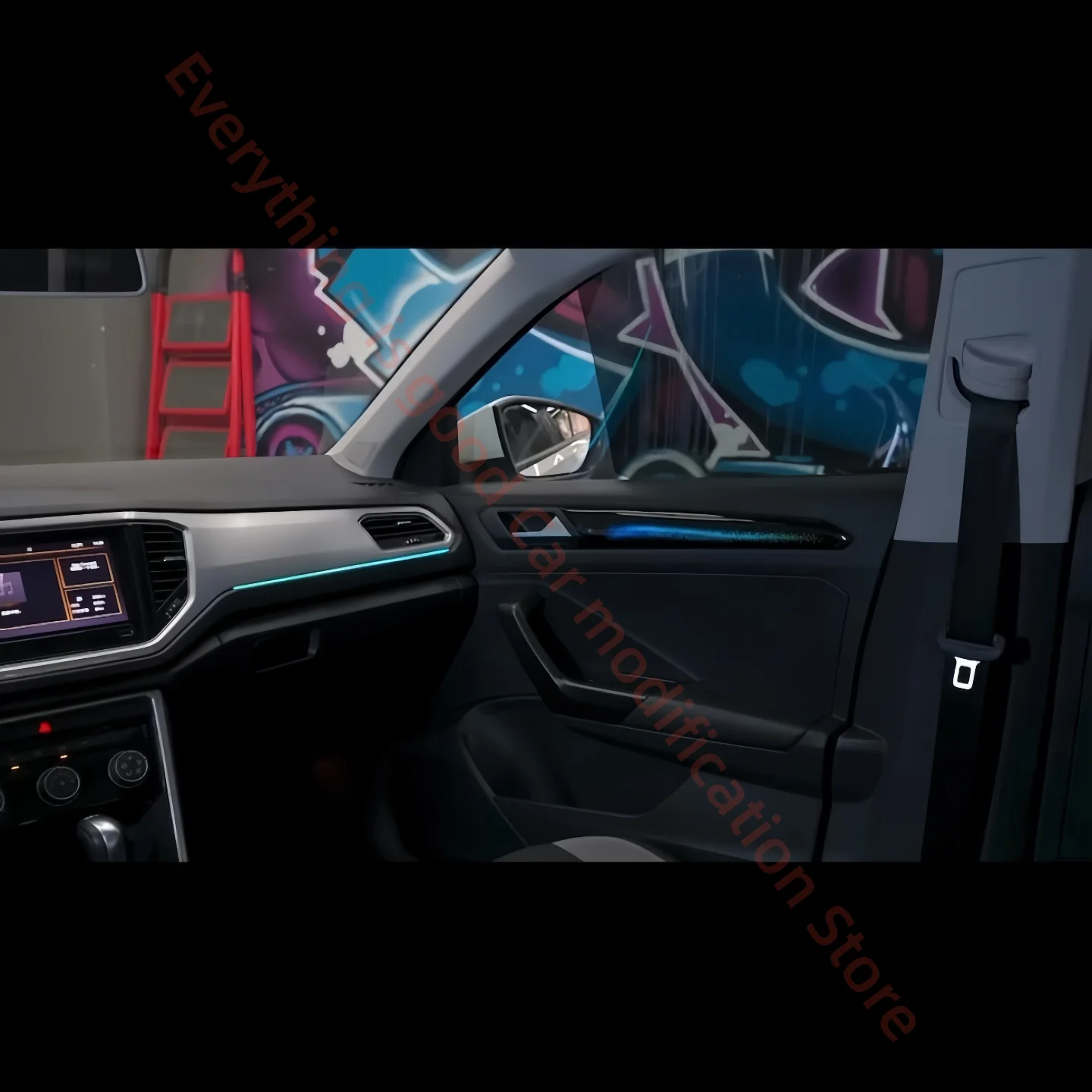 LED Ambient Light For Volkswagen VW T-Roc 2018+ Car interior lighting upgrade Car accessories Door trim strips Atmosphere Lamp