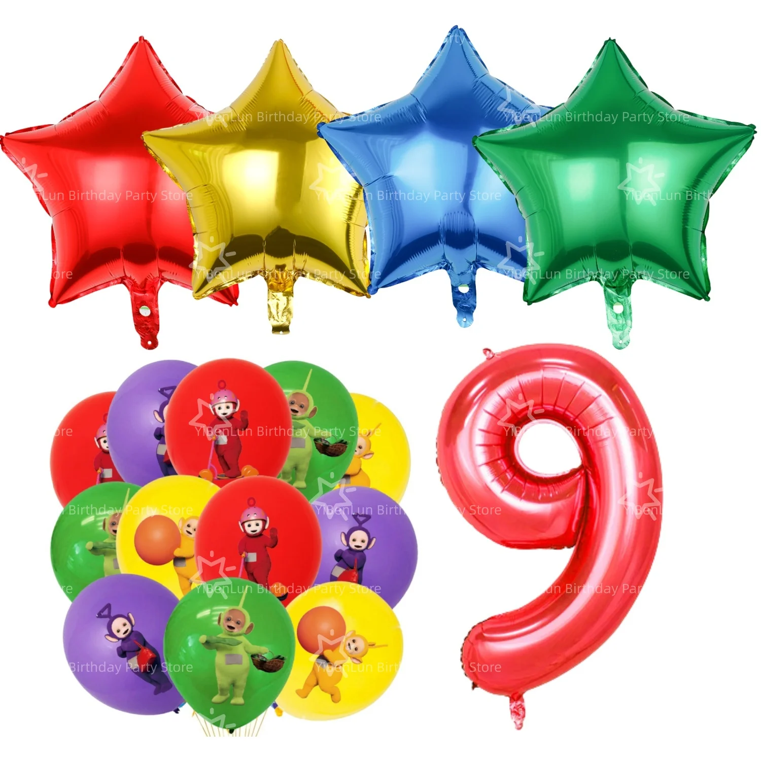 Tinky Winky Verjaardagsfeestje Decoratie Antennababy Po Wegwerp servies Tafelkleed Bord Beker servet Kinderfeestje Gunsten Benodigdheden