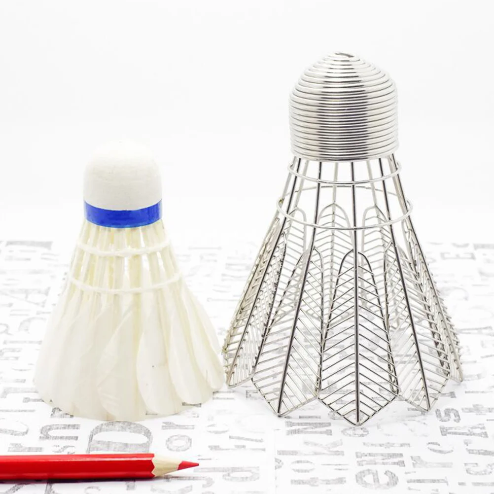 

Badminton Shaped Pencil Holder Metal Desk Organizer Stationery Supplies School Office Decor Pen Container Storage For Cosmetics