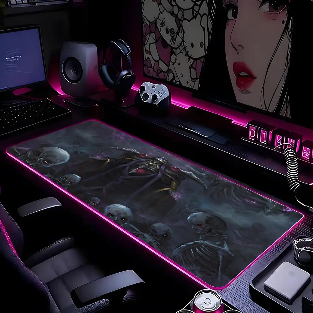 O-Overlord Mouse Pads Mousepad HD Printing Computer Gamers Locking Edge Non-slip RGB Mouse Pad XXL90x40cm Keyboard PC Desk Pad