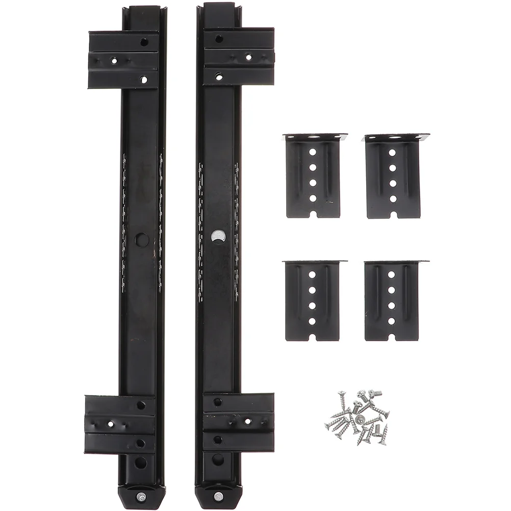 

Keyboard Slide Out Tray 35cm Black Rails 58cm Extended Full Drawer Slides Bottom Mount Cabinet Furniture Accessories Keyboard