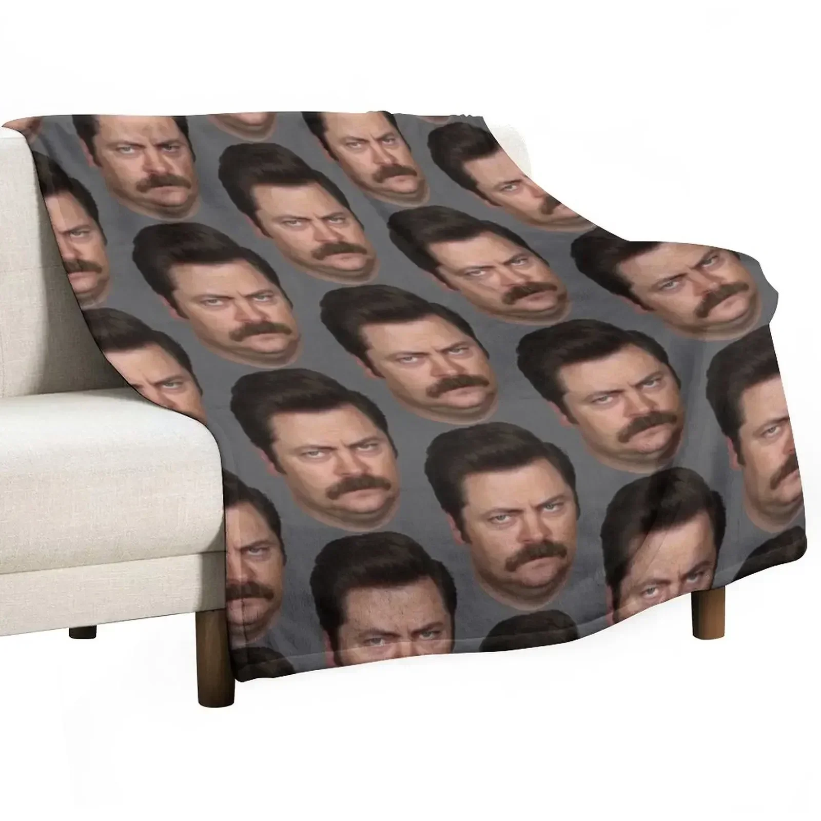 Ron Swanson Throw Blanket Polar Travel Sleeping Bag Blankets