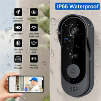 Wifi Doorbell Camera With Night Vision Motion Detection And Remote Video Call For Home Apartment Door Peephole Viewer