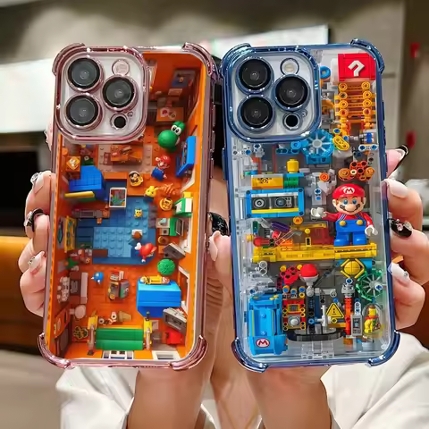 Fashion Plating Super Mario Case For Samsung Galaxy A56 A55 A15 A16 A35 A36 A34 A14 A06 A26 A05 A05S A04 A53 A52 A33 A24 A22 A25
