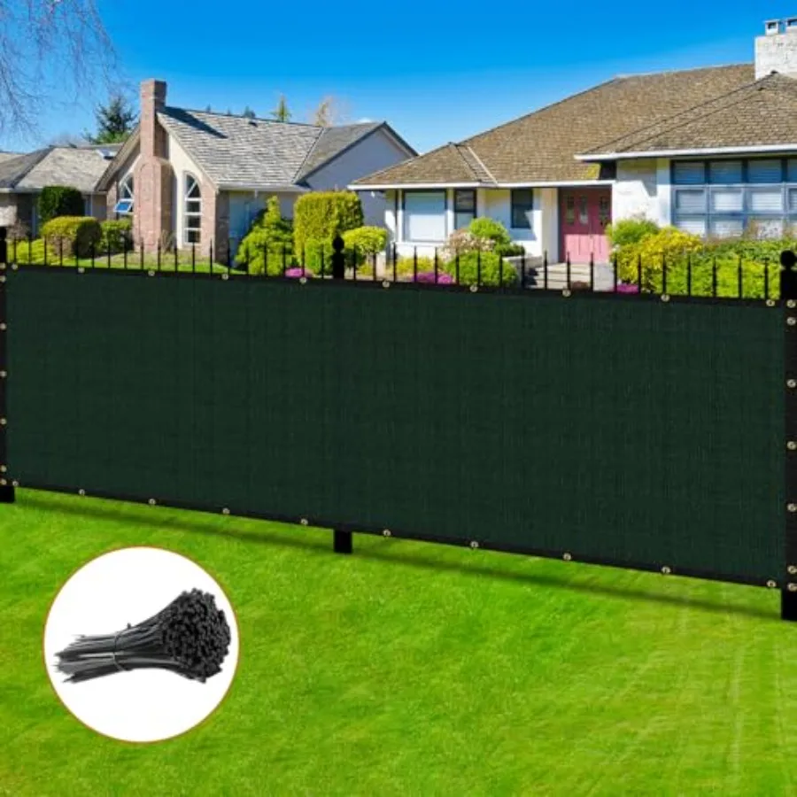 

Fence Privacy Screen Outdoor 5' x 50' Heavy Duty Mesh Shade Net Cover with Grommets Privacy Screens Fencing for Patio Backyard