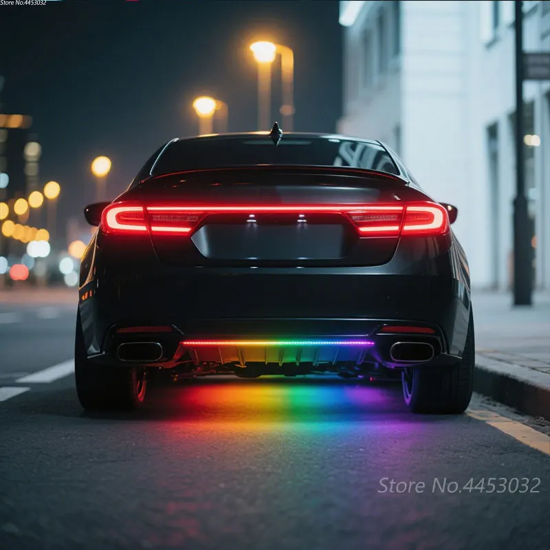 

35 inch For Honda Civic CR-V Accord HR-V Pilot Jazz Car Chassis Light LED Strip Warning Multi Color Bluetooth 12V waterproof