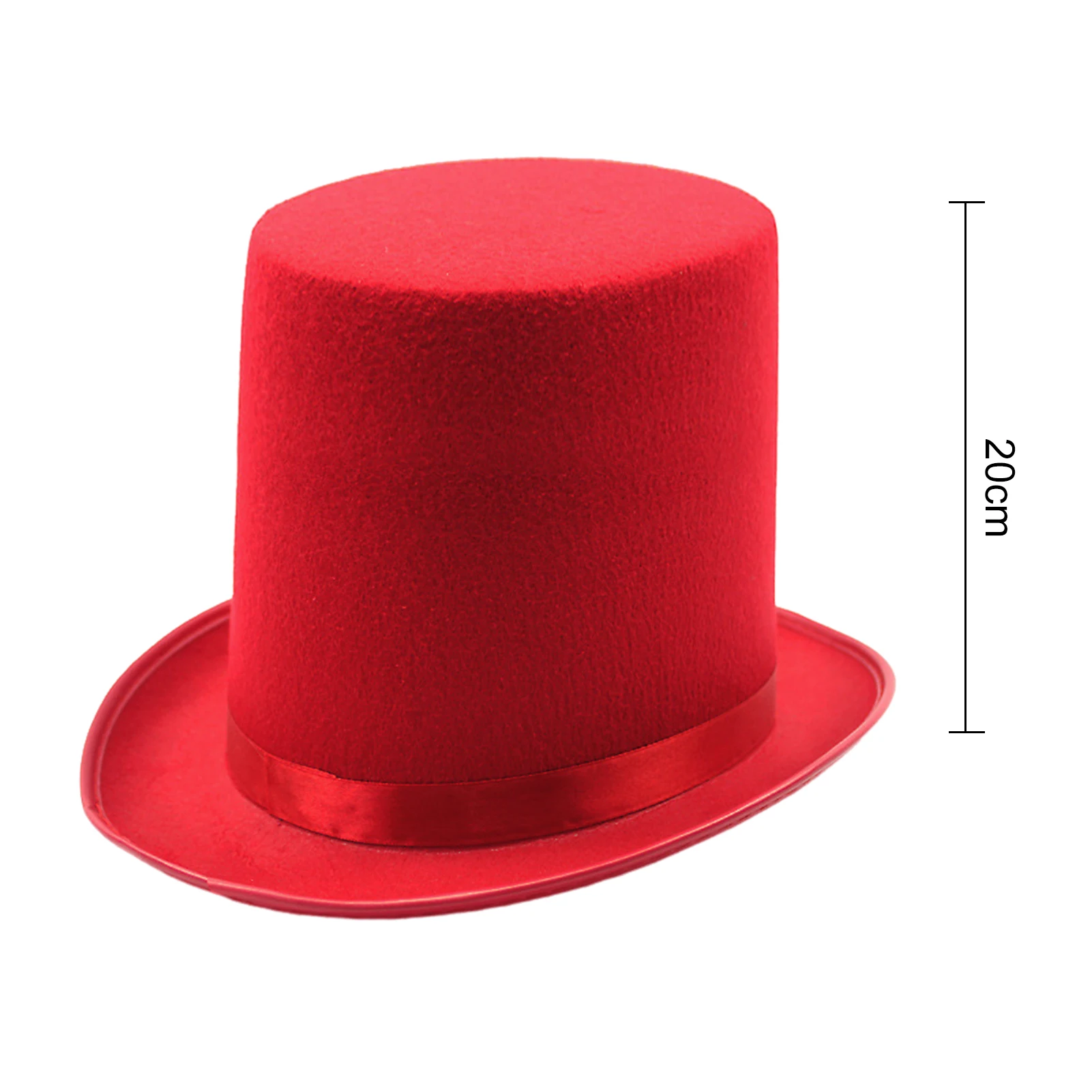 สไตล์วินเทจหมวกสีดําหมวกนักมายากล Elegant หมวกสีดําสําหรับนักมายากลการแสดงบทบาทเล่นสูงสไตล์อังกฤษสําหรับชาย