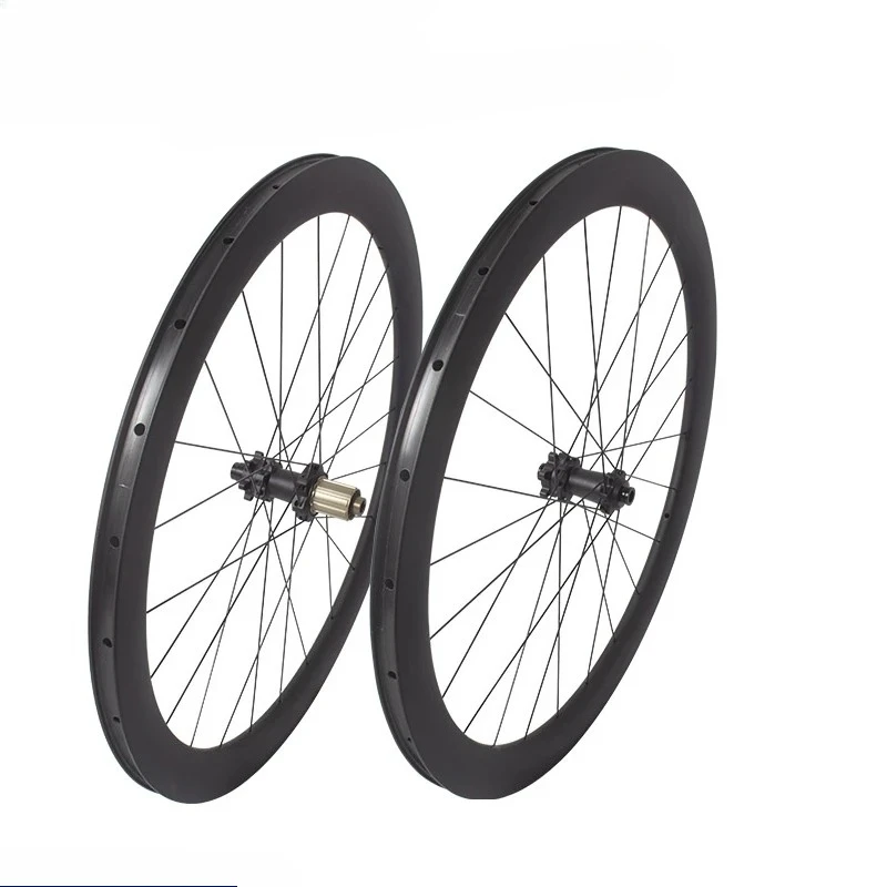

700C дорожная карбоновая колесная пара Clincher, прямые поставки с фабрики, 50 мм, карбоновые колеса, тип дискового тормоза для шоссейного велосипеда