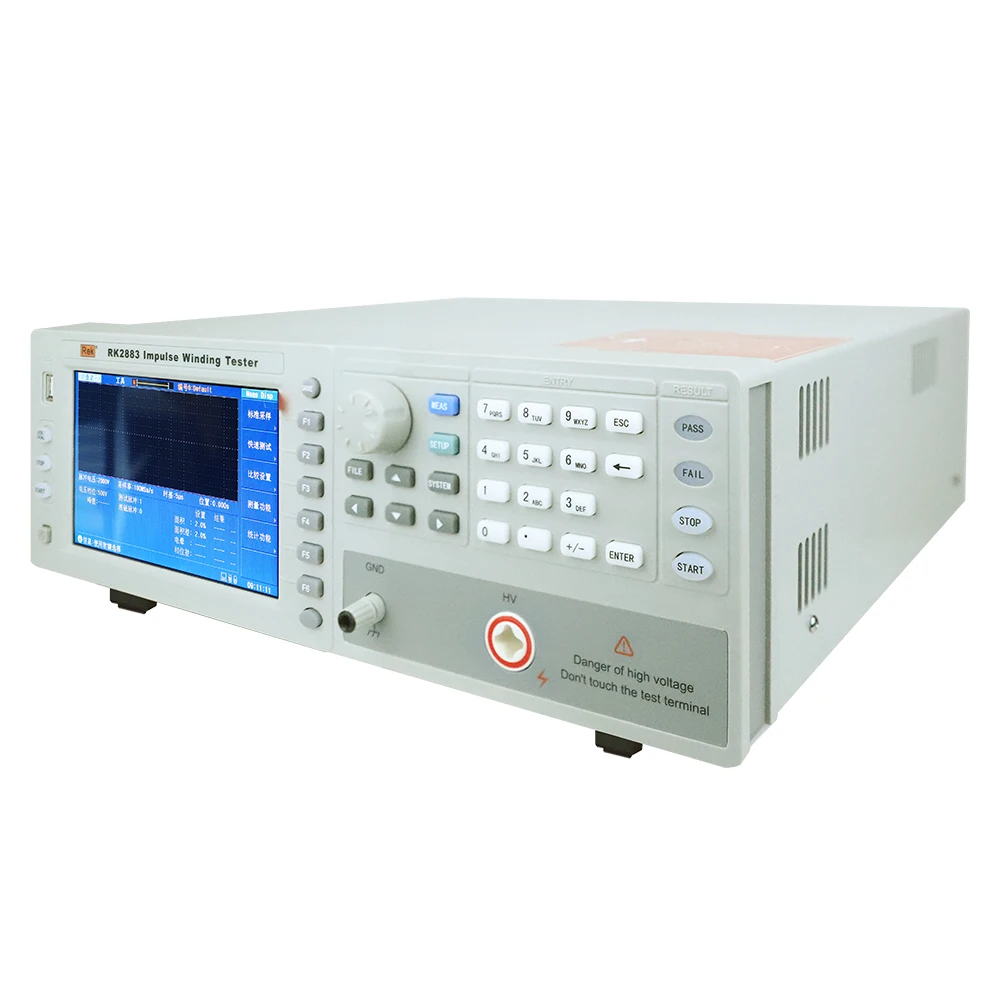 Pulse coil tester RK2883 turns test 100V~3000V 10V step pulse energy maximum 0.09 joules