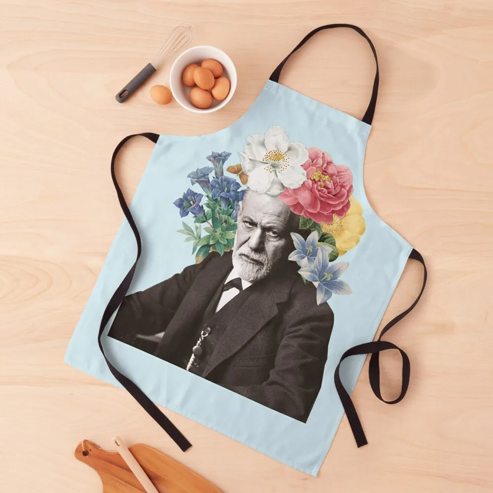 

freud flower head Apron Kitchen Novel Kitchen Accessories carpenter Things For Home And Kitchen waiter Apron