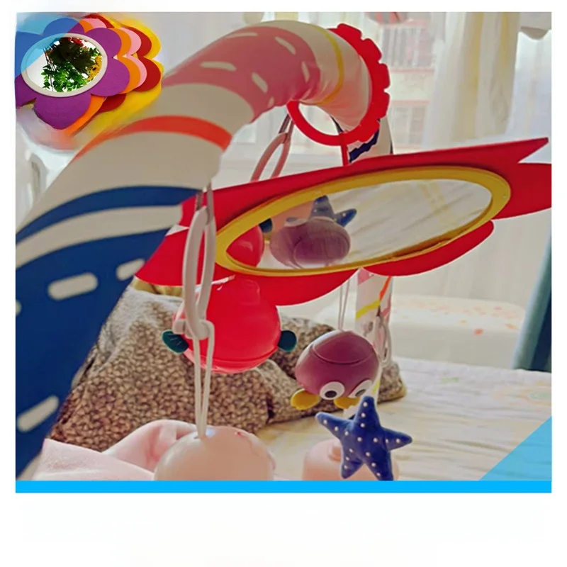 Espelho de Atividades para Bebês com Brinquedo Suspenso, Inquebrável, Educacional e Calmante para Meninos e Meninas de 0 a 36...