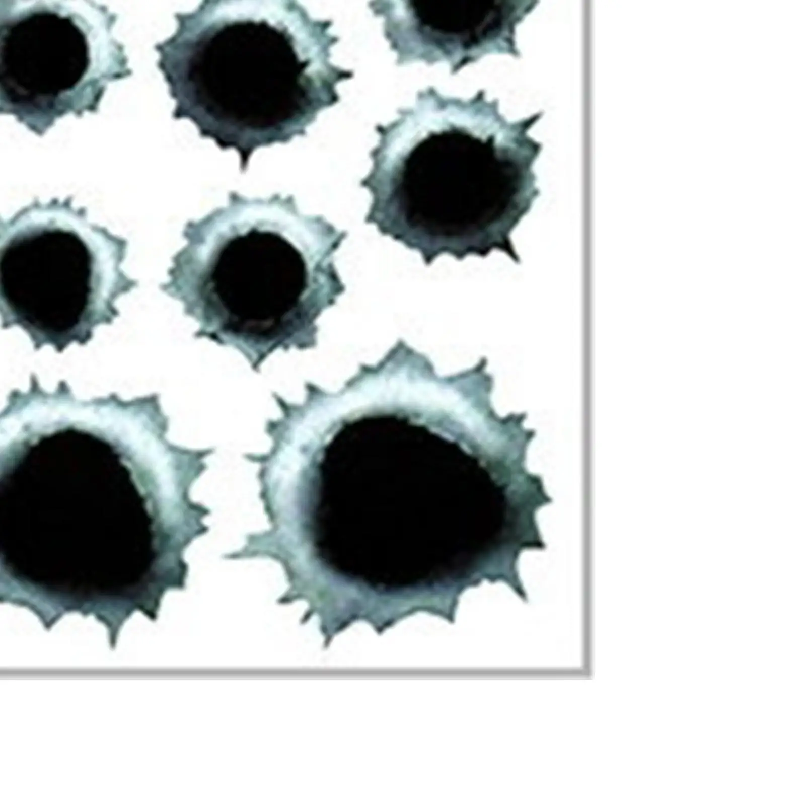 Bullet Hole Stickers For Cars Realistic Waterproof Car Exterior Accessories Motorcycle Stickers Dent Cover For Door Motorcycle