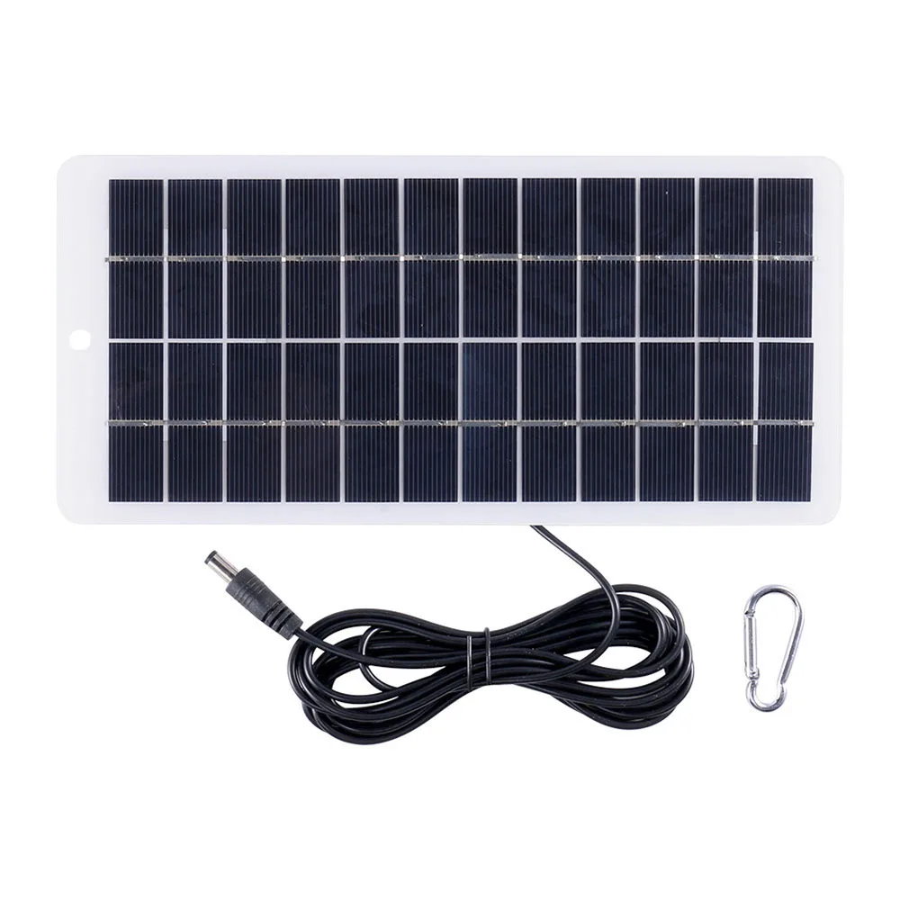 

5W Solar Panel Charger with DC Output EVA Polycrystalline Solar Cells for DIY Outdoor Security Camera Garden Lights 3.7V Battery