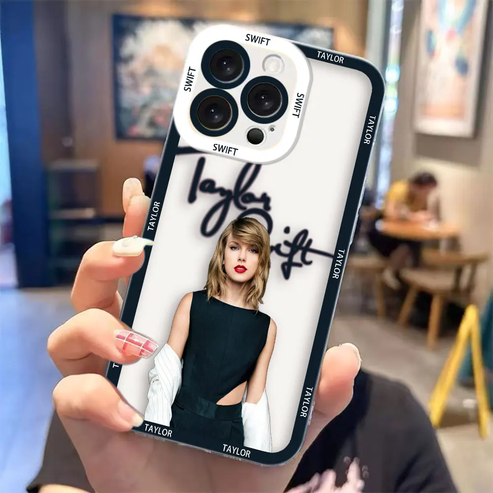 المغني T-تايلور S-Swift جراب هاتف لسامسونج A02 A03S A03 A04 A05 A05S A06 A7 A10 A12 A13 A14 A15 A16 ملاحظة 10 20 واضح