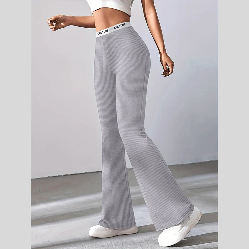 Ladies Trousers Temperament Commuter Wide Leg Micro Flared Trousers Fashion Draped Ladies Nine Minute Drag Trousers