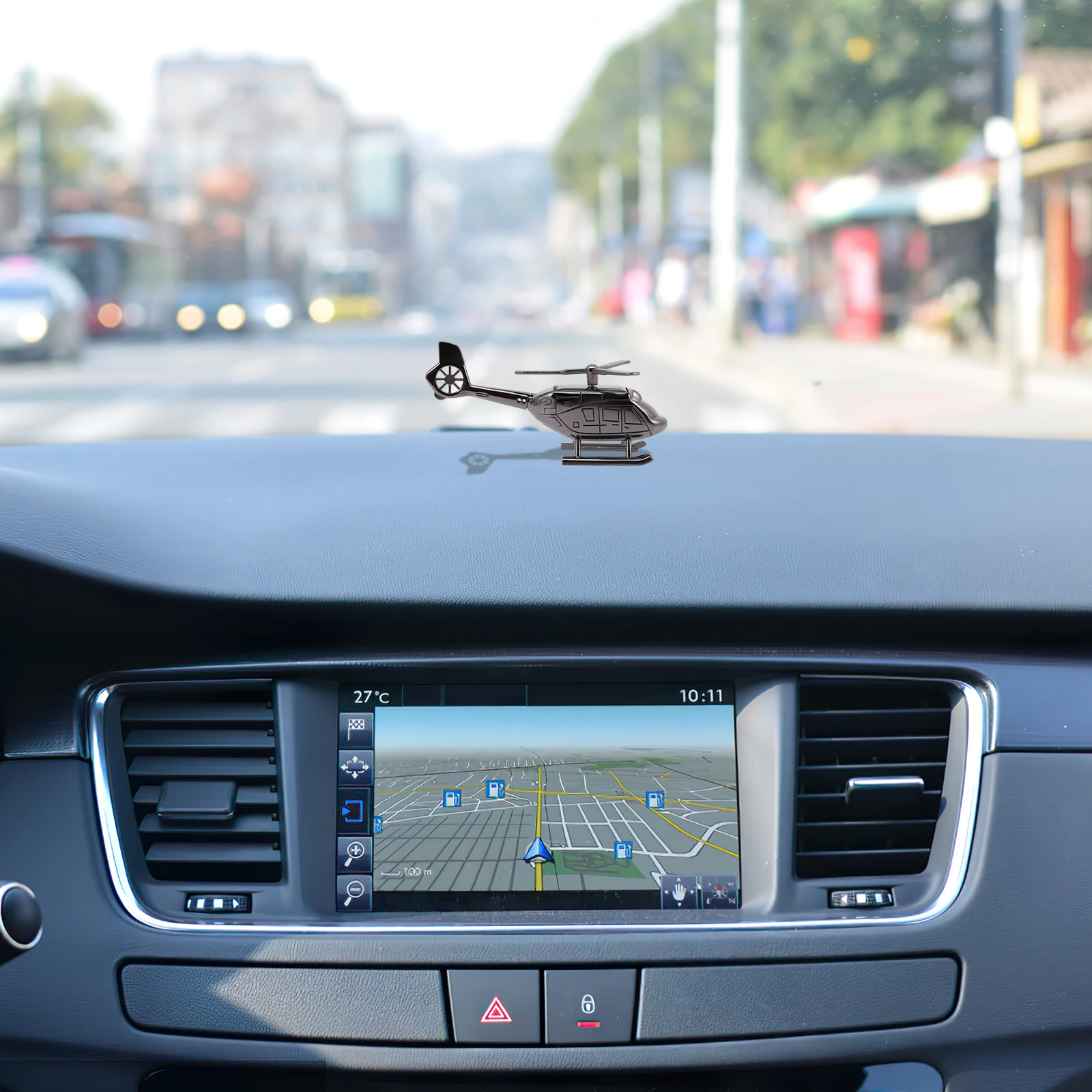 

Alloy PE Air Freshener Car Aromatherapy Diffuser Helicopter Design Portable Dashboard Ornament Home Decoration Gift