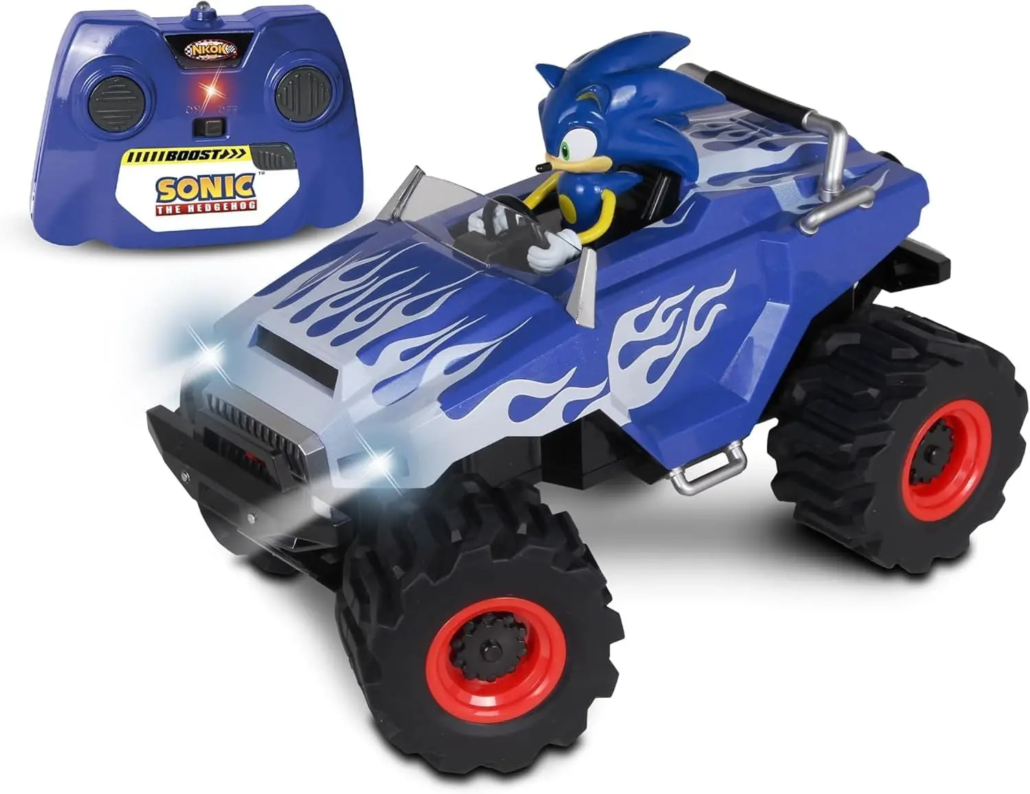 Monster Truck 2.4GHz Remote Control Ready-to-Run Toy with Turbo Boost, Wheelie & Donut Action, All-Terrain Off-Road Vehicle for Kids Ages 6+, Fun Gift and Toy Award Winner