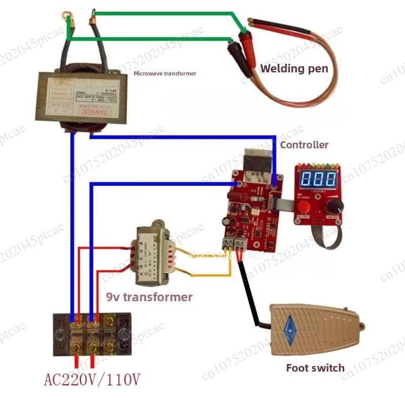 Transformer Controller, Current Time Control Board NY-D02 Precision Double Pulse Encoder Spot Welding Machine