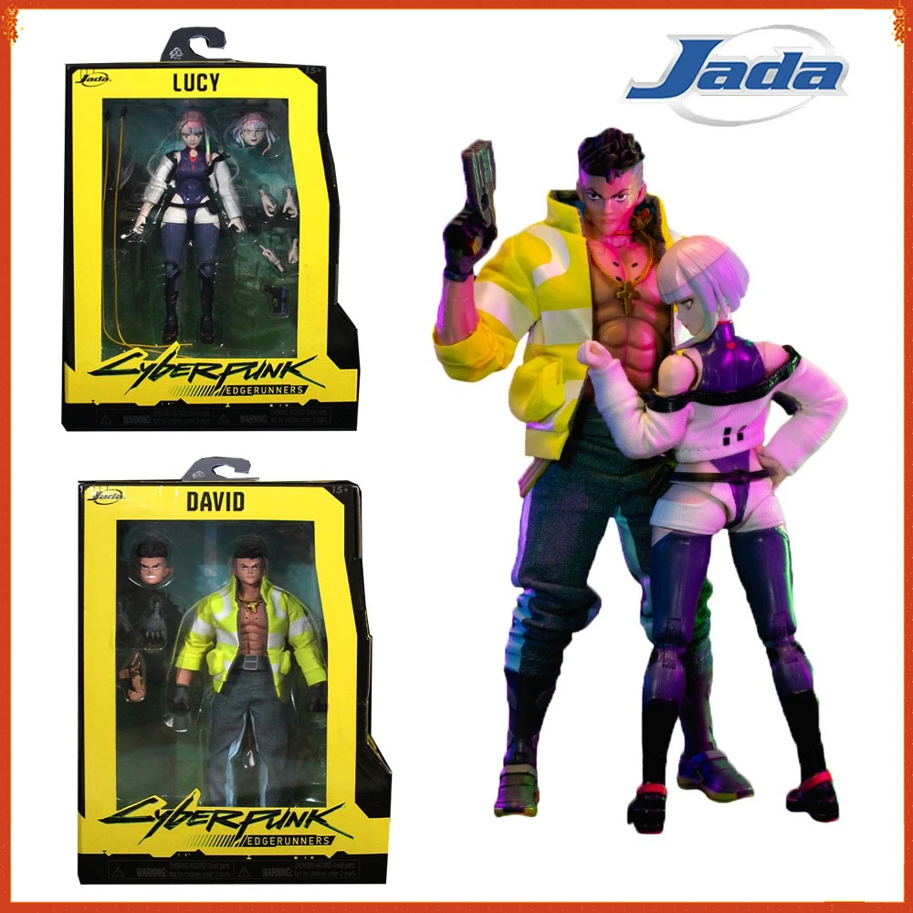 

Genuine Jada Toys Cyberpunk Articulated Action Figures Cartoon Design Delicate Movable Model Desktop Display Kids Holiday Gifts