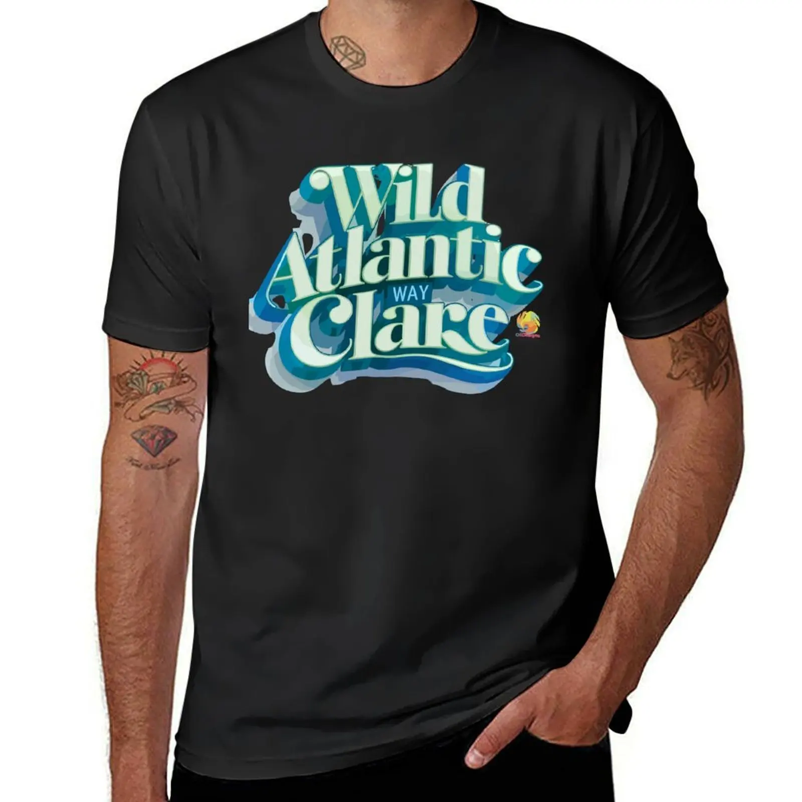 Wild Atlantic Way Clare County Clare T-Shirt blacks quick-drying anime heavy weight t shirts for men