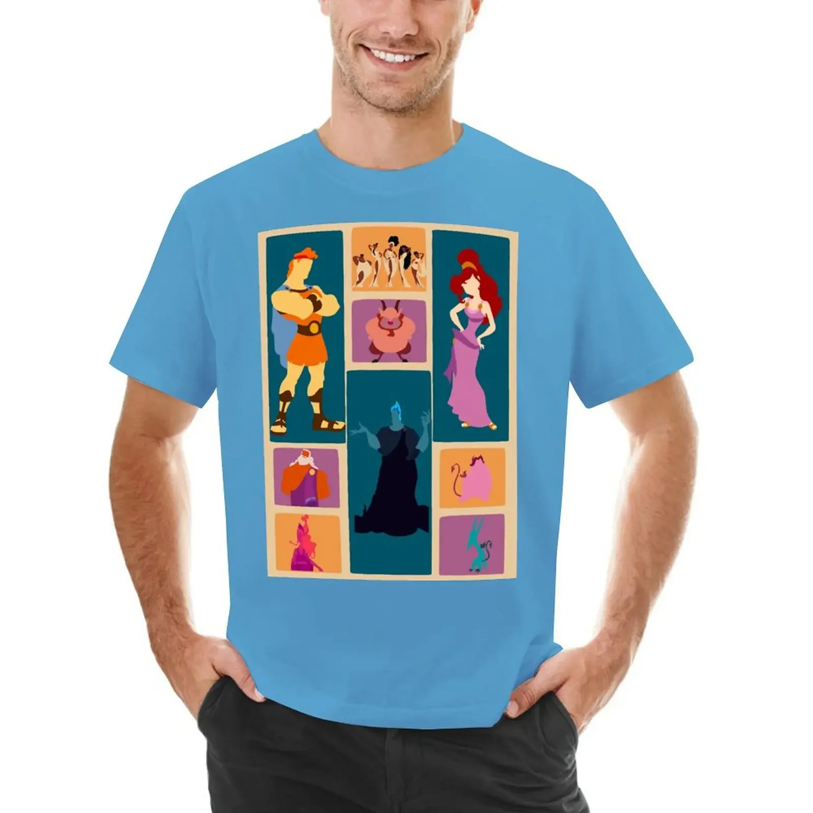 plus size tops hippie clothes mens t shirts pack Hercules Inspired Minimalist Design T-shirt oversized t shirt men clothing