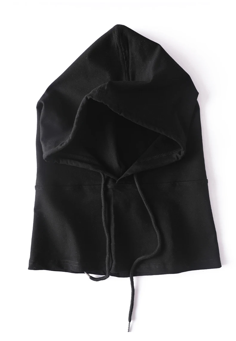 Sturmhaube aus 100er Baumwolle, weich, leicht, dünn, selbsthaubend, mit Kapuze, Sommermütze, Damen, vier Jahreszeiten, Herren, Schlafmütze, Laufen, Streetwear – Detail 18