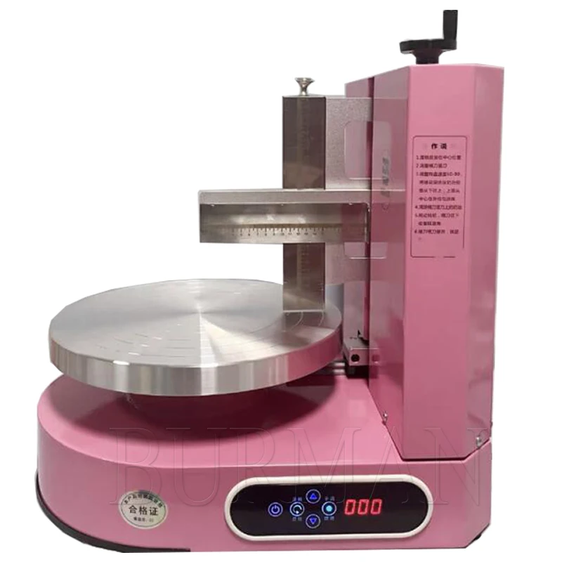 350W Round Cake Cream Spreading Coating Filling Equipment Electric Cake Bread Decoration Spreader Smoothing Machine