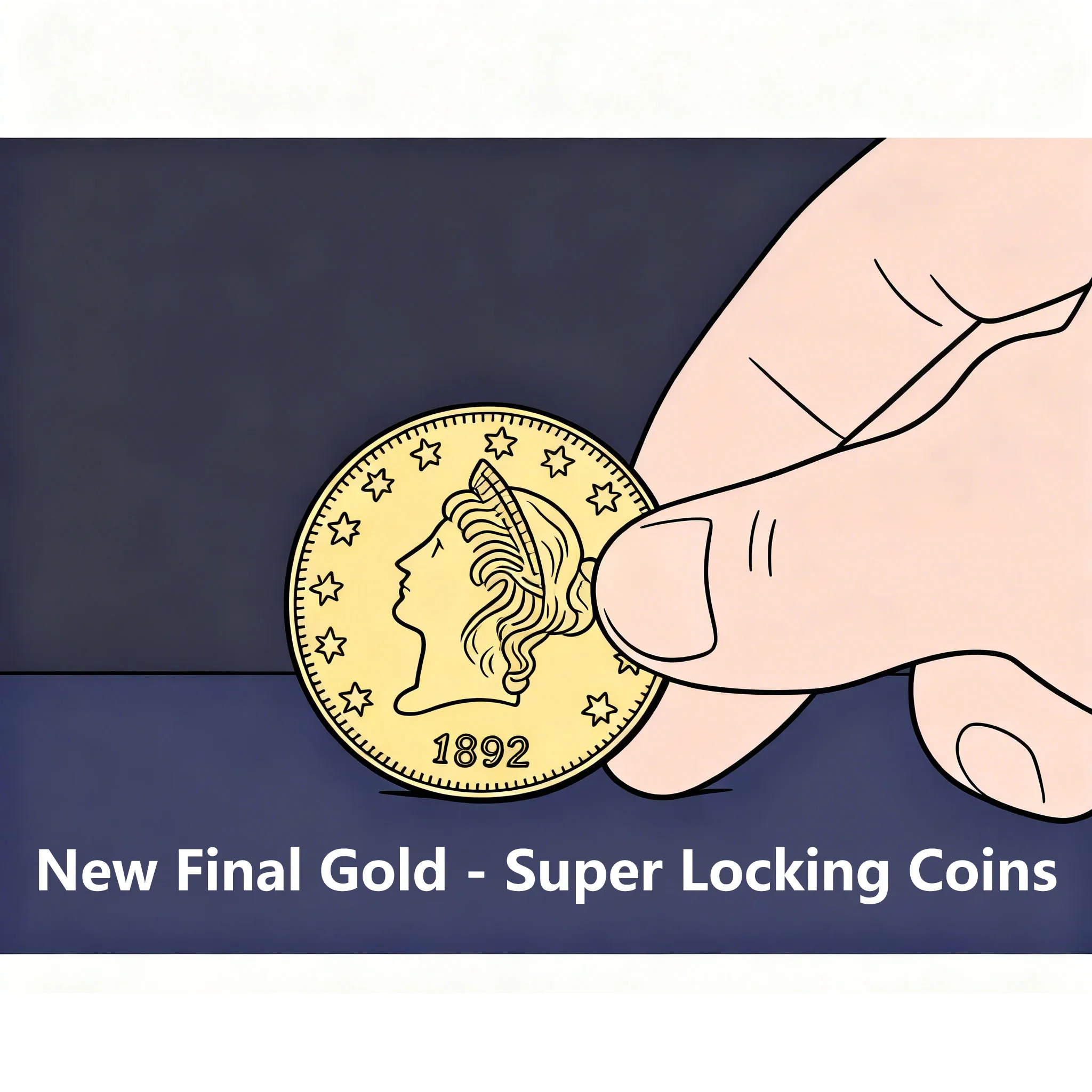 

Новое Final Gold - суперблокирующиеся монеты, трюки, фокусы крупным планом, классический набор монет, реквизит для магии, профессиональный реквизит для фокусника