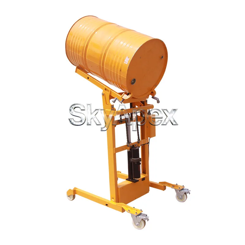 

Hydraulic Electric Drum Lifter Tilter Iron Plastic Barrel Cart Round Bucket Loading Unloading Industrial Warehouse Handling Tool