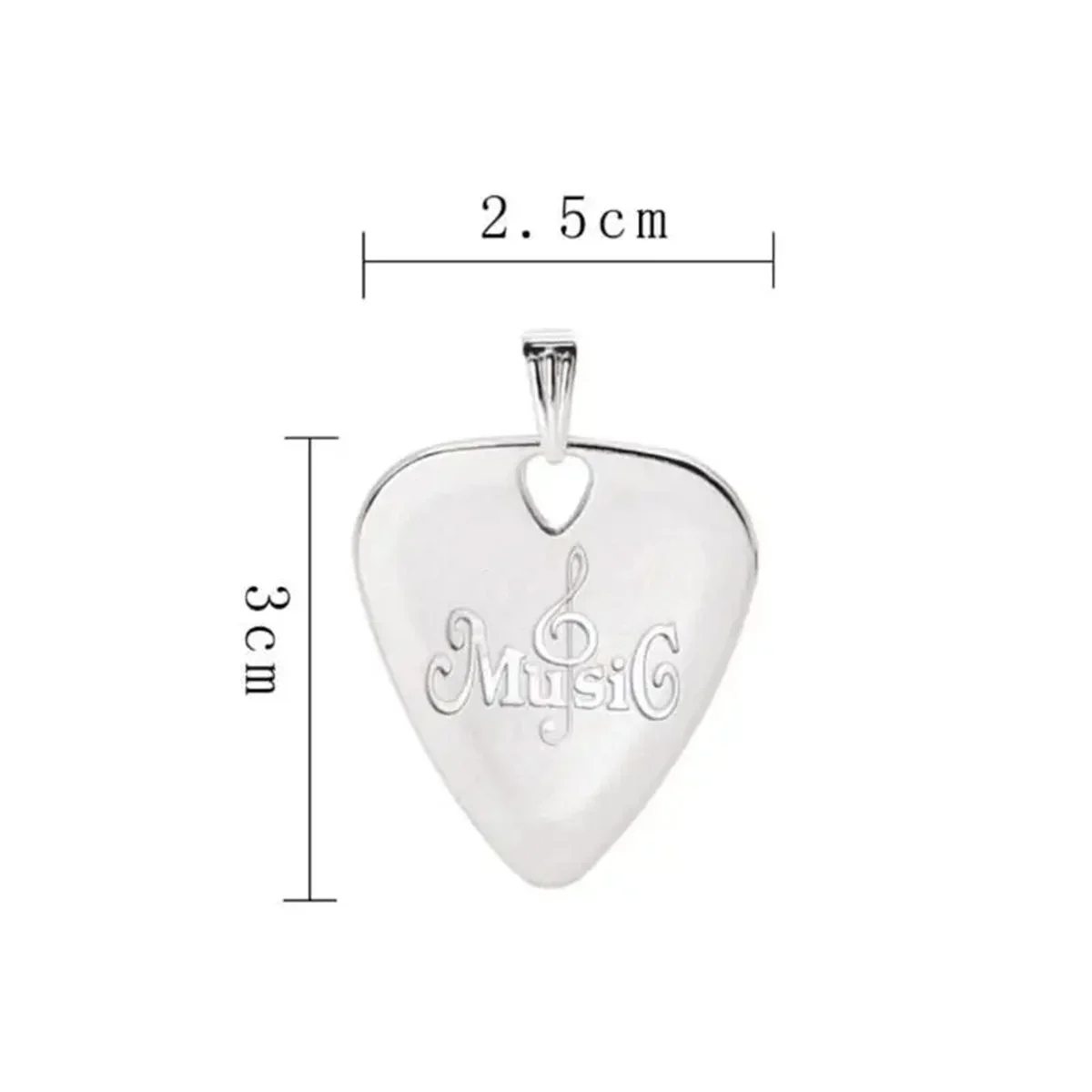 Guitar Plectrums Metal Zinc Alloy Pick with Hole 1pcs Electric Bass Guitar Plectrums Necklace Pick for  Acoustic Guitar