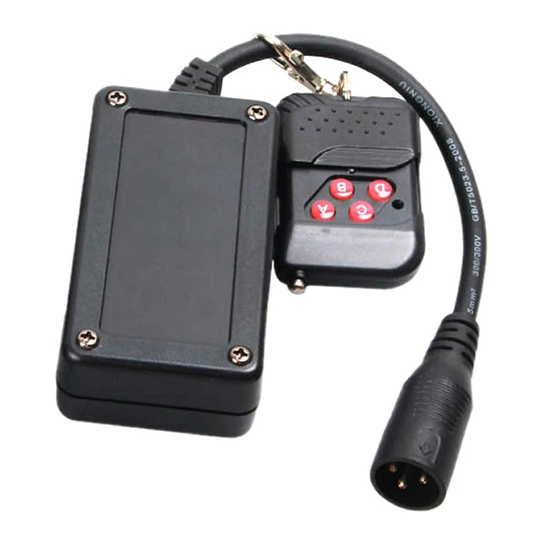 Portable 3 Pins XLR Wireless Remote Control Receiver for Smoke Fog Machine DJ Stage Controller Receptor Fogging 400W 900