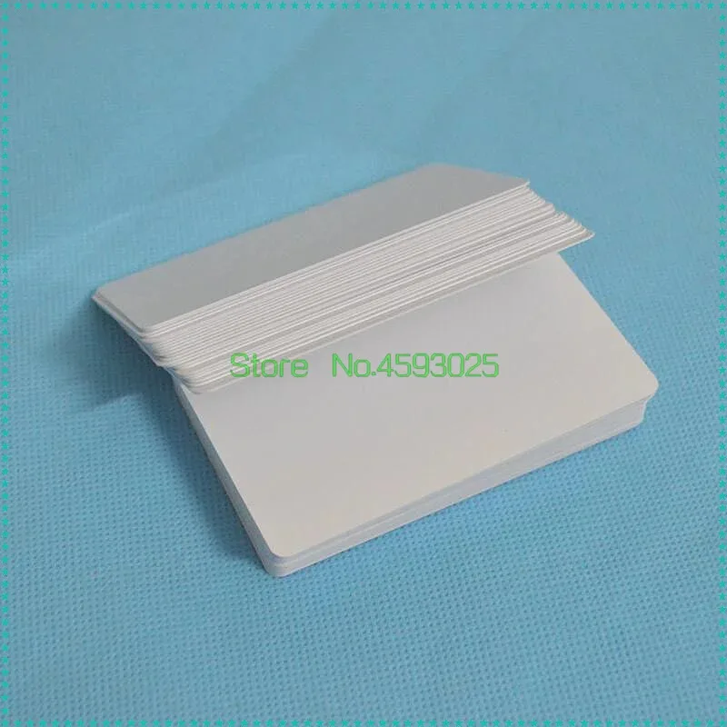 

100pcs 0.76mm Thickness Glossy Finish White Blank Double Sides Inkjet Printable PVC Card Printing by Epson L805/L801/L800 60pcs/