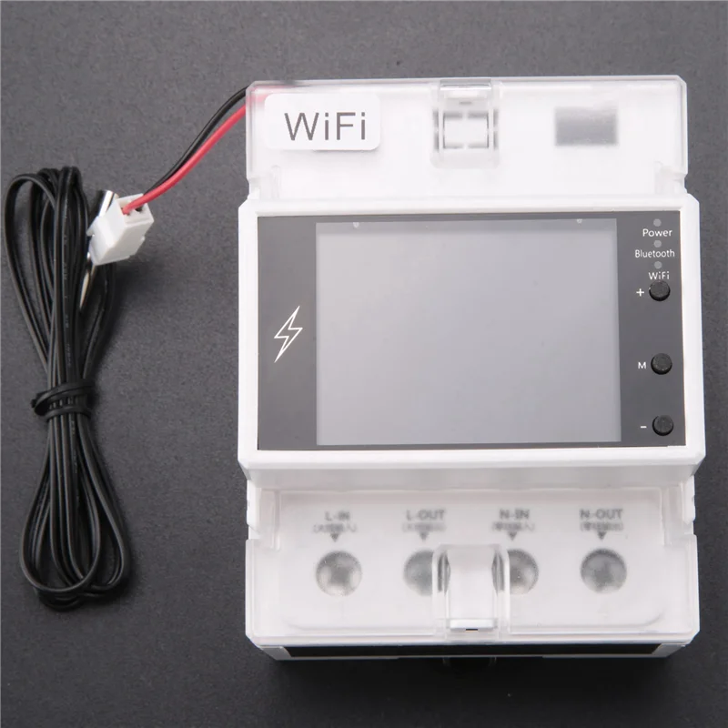 1 Pcs AT4PTW WIFI Tuya Din Rail Digital Thermostat Incubator With Timer Switch AC220V 100A For Heating