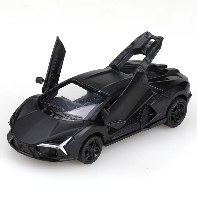 نموذج سيارة مصنوع من خليط معدني، نموذج سيارة رياضية واقعية، سيارة سباق لعبة الأطفال، سحب للخلف بالقصور الذاتي، أبواب قابلة للفتح، زخرفة سيارة صغيرة