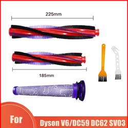 Dyson V6 Animal Fluffy DC59 DC62 SV03 SV073 Cordless Vacuum Cleaner Bristle Roller Brush Bar Pre-Filter Replacement Spare Parts