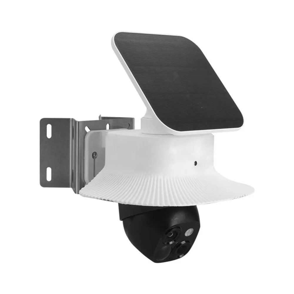 White Security Camera Cover Dustproof Weather Resistant Weatherproof Cover Wall Mounted UV-proof Protective Cover Sun Protection